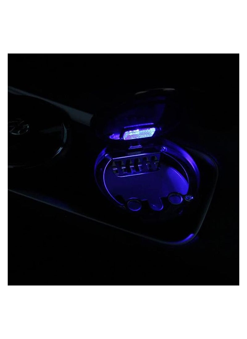 Generic - Car Ashtray With LED Lights With Lid Odor-Free Leak-Proof Easy to Clean  Compact Design for Car Interior - Image 1
