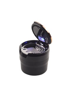 Car Ashtray With LED Lights With Lid Odor-Free Leak-Proof Easy to Clean  Compact Design for Car Interior