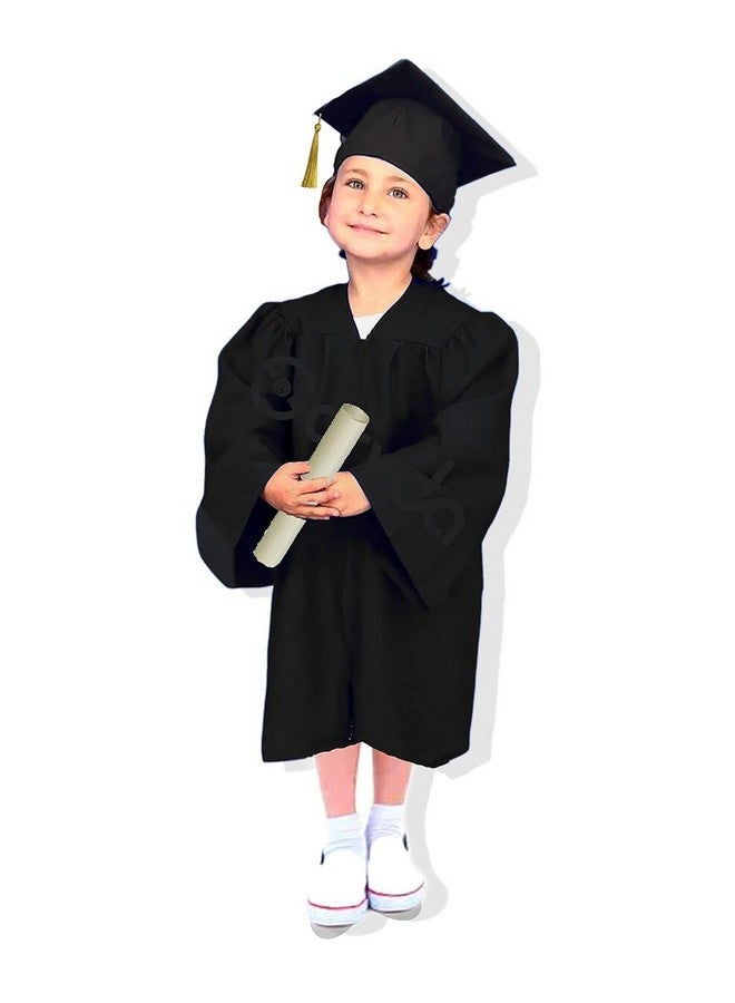 nic Nic Convocation Gown for Kids | Graduation Gown and Cap for Boys and Girls | Degree Gown Color Costume For Convocation | School Theme Party Fancy Dress (5-6 YEARS) - Image 1