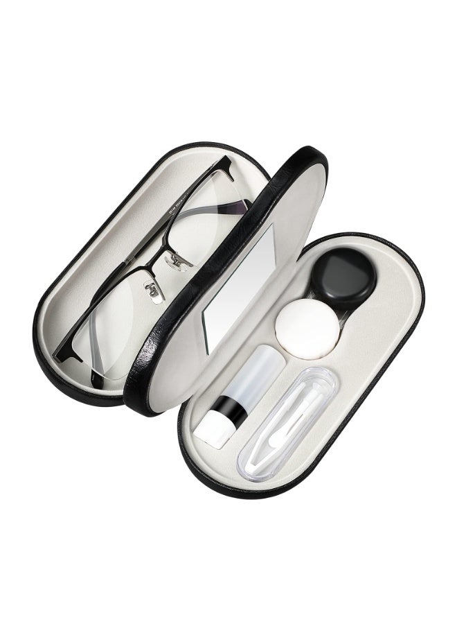 Bukela Double-Layer Reversible Eyeglass Case – Hard Shell, Folding, for Reading Glasses, Sunglasses - Image 1
