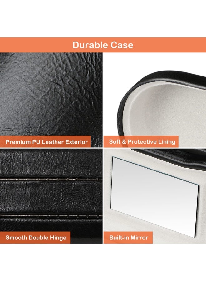 Bukela Double-Layer Reversible Eyeglass Case – Hard Shell, Folding, for Reading Glasses, Sunglasses - Image 4