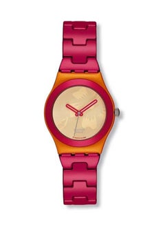 Women Red Paw Paw Quartz Movement Water Resistant Wrist Watch - 36 Mm