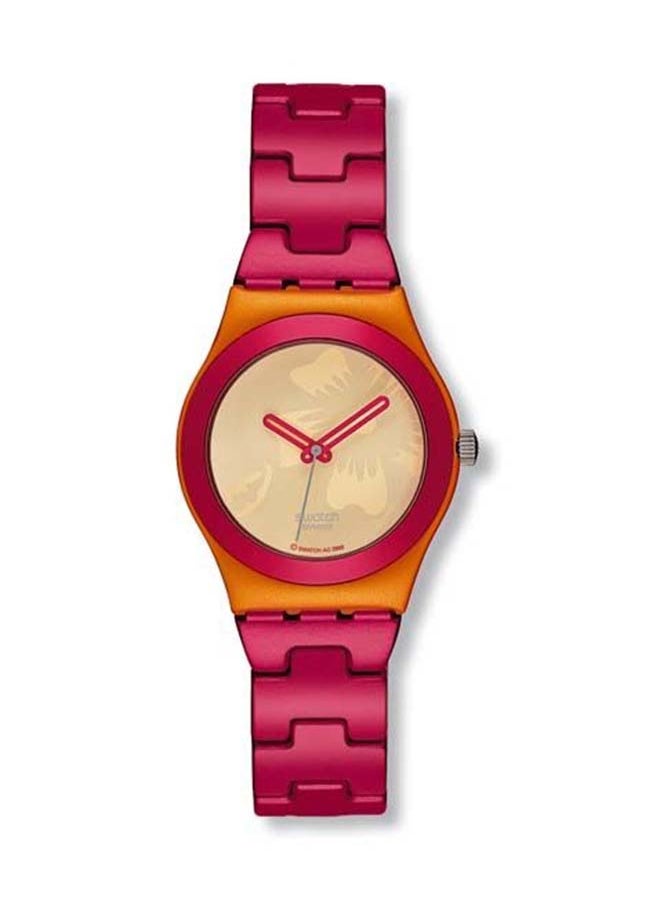 Swatch - Women Red Paw Paw Quartz Movement Water Resistant Wrist Watch - 36 Mm - Image 1