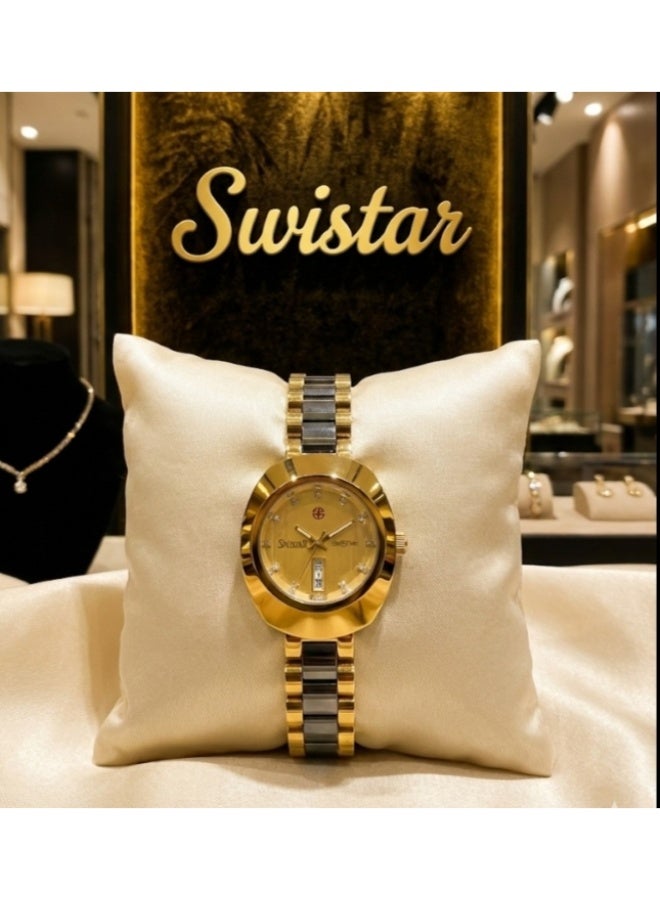 Swistar Diastar Ladies  ceramic Watch and Comes with Luxury Watch Case.