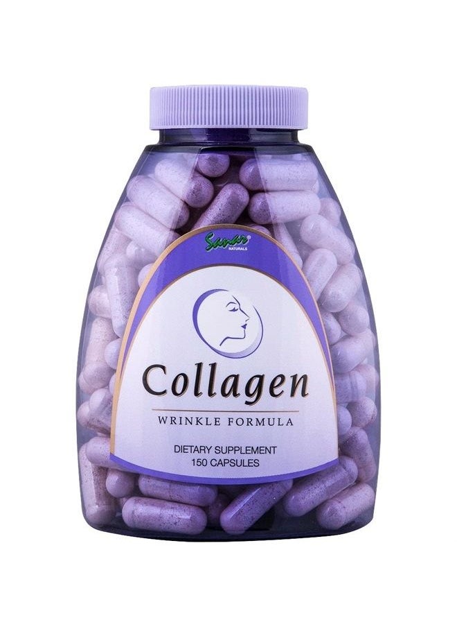 Sanar Naturals - Premium Collagen Pills with Vitamin C, E - Anti Aging Beauty, Healthy Skin, Fast Hair Growth, Strong Nails, Joints & Bones - Hydrolysate Peptides Supplement for Women Men - 150 Count capsules - Image 1