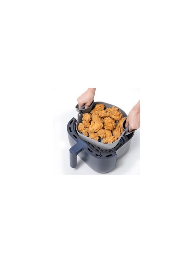 vesus Fryer Silicone Pot,Air Fryer Accessories with Two Oven Gloves,Replacement for Air Fryer Paper Liners,Reusable Silicone Air Fryer Pot,Dishwasher Safe - Image 2