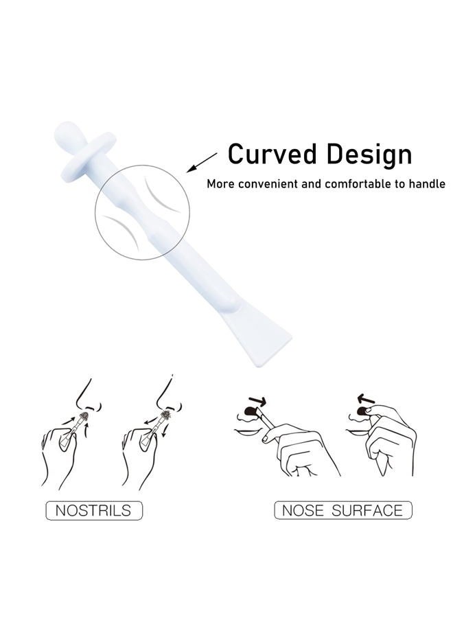 Bluezoo 30PCS 2-IN-1 Nose Wax Applicator Spatulas for Nasal Cleaning, Eyebrows, Facial Hair Removal - Mustache Waxing Sticks for Women and Men - Image 4