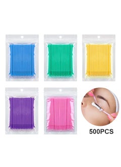 Ant 500 Pcs Micro Applicator Brush, Micro Swabs, Disposable Eye Lashes Mascara Wands for Eyelash Extension  - Image 1