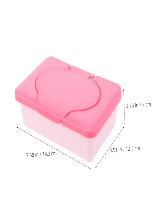 TOPPERFUN Baby Wipe Box Compact Wipes Container for Bathroom and Travel 7.6X4.9X2.8 Inch Small Wipes Storage Box Holds 80 Wet Wipes Keeps Moisture Fresh - Image 2