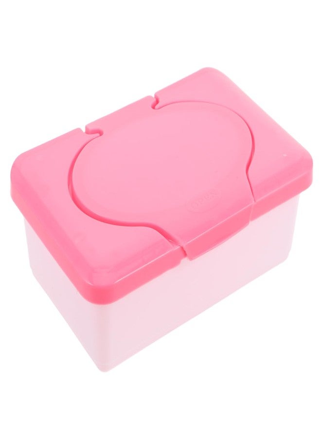 TOPPERFUN Baby Wipe Box Compact Wipes Container for Bathroom and Travel 7.6X4.9X2.8 Inch Small Wipes Storage Box Holds 80 Wet Wipes Keeps Moisture Fresh - Image 1