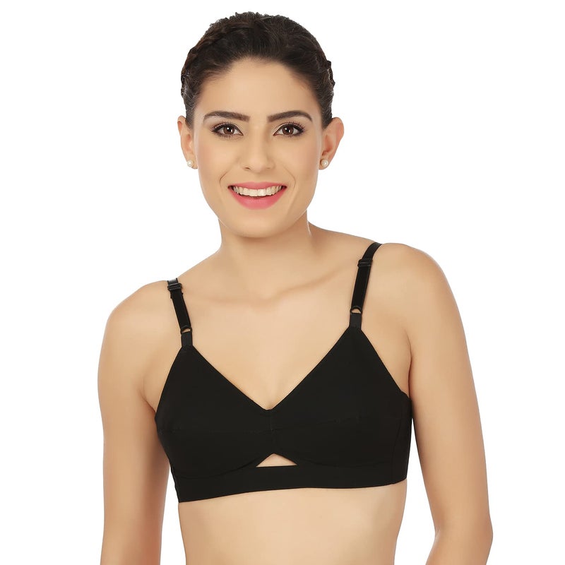 Rupa Women's Cotton Wire Free Modern Non-Padded Bra (Pack of 6) (CHANDERKIRAN_Black_30) - Image 2
