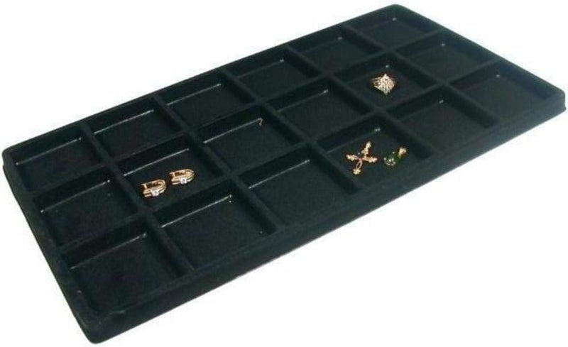 FindingKing 4 Black 18 Slot Coin Jewelry Showcase Display Tray Inserts - Image 2