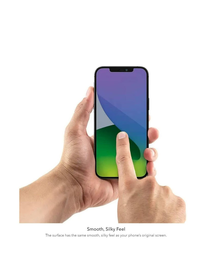 اينڤيسبل جراب زجاجي غير مرئي لهاتف iPhone 12 Pro MAX واقي شاشة من الزجاج المقوى سهل الاستخدام  - Image 4