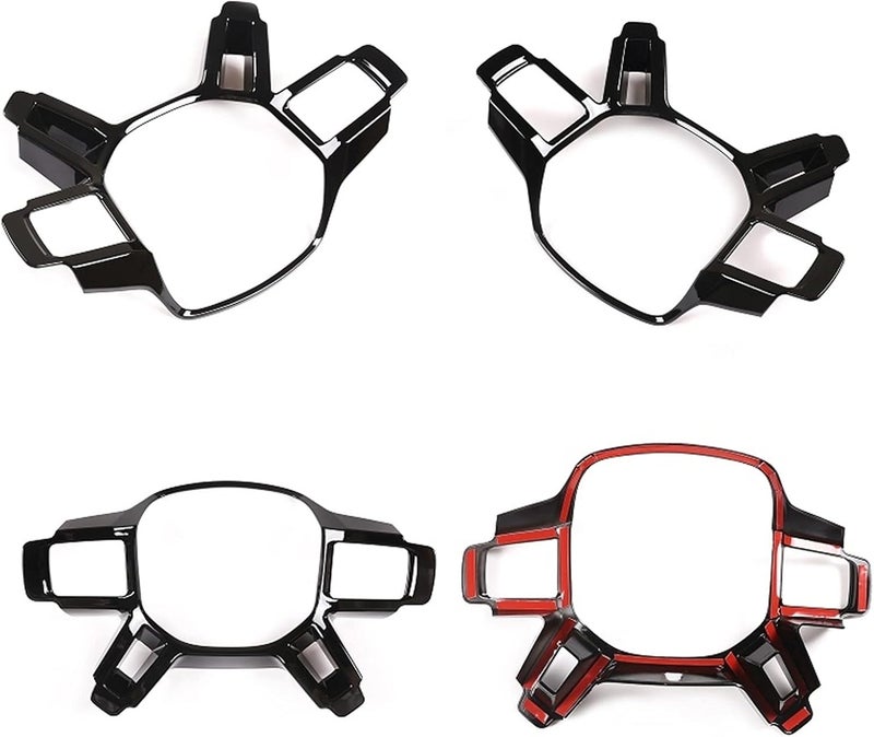 Wivplex Black ABS Steering Wheel Trim for Land Rover Defender 110 - Image 2