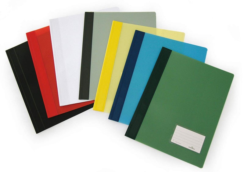 Durable Loose Leaf Binder A4+ Translucent | Tear-Resistant Plastic-Coated Filing Mechanism, File Folder A4 Binder with 90x57mm Label Window, Back Pocket, 100-Sheet Capacity—DURALUX - Image 2