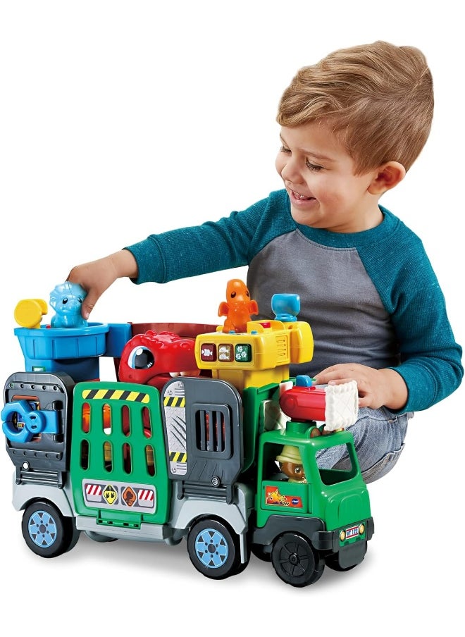 Toot-Toot Friends 2-In-1 Dinosaur Park, Interactive Toy With Lights, Sounds And Music, Dinosaur Truck Toy For Kids, Toy Truck Vehicle Set For Kids, Role-Play Toy For Boys And Girls Aged 1 Year +