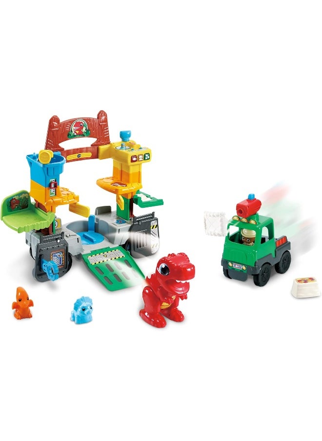 Toot-Toot Friends 2-In-1 Dinosaur Park, Interactive Toy With Lights, Sounds And Music, Dinosaur Truck Toy For Kids, Toy Truck Vehicle Set For Kids, Role-Play Toy For Boys And Girls Aged 1 Year +