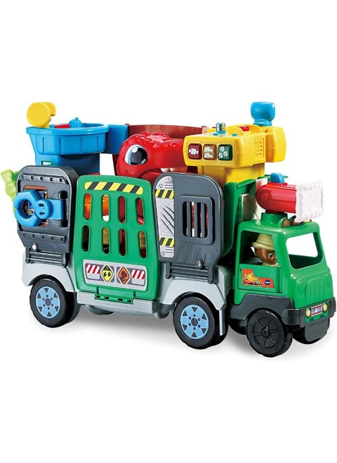 Toot-Toot Friends 2-In-1 Dinosaur Park, Interactive Toy With Lights, Sounds And Music, Dinosaur Truck Toy For Kids, Toy Truck Vehicle Set For Kids, Role-Play Toy For Boys And Girls Aged 1 Year +