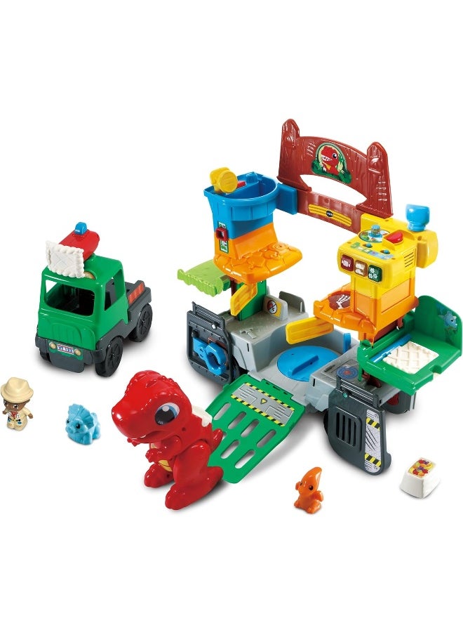 Toot-Toot Friends 2-In-1 Dinosaur Park, Interactive Toy With Lights, Sounds And Music, Dinosaur Truck Toy For Kids, Toy Truck Vehicle Set For Kids, Role-Play Toy For Boys And Girls Aged 1 Year +