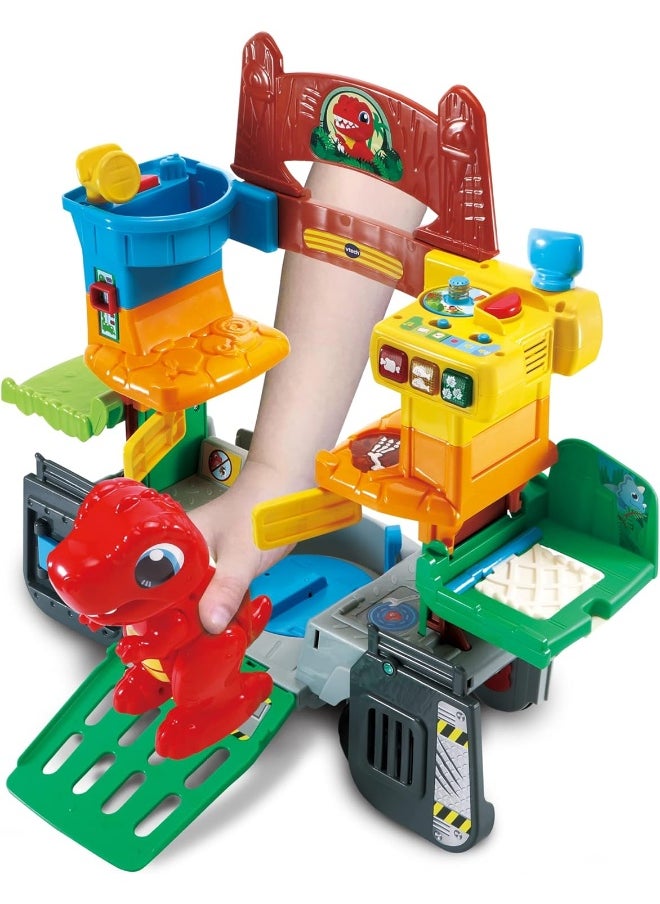 Toot-Toot Friends 2-In-1 Dinosaur Park, Interactive Toy With Lights, Sounds And Music, Dinosaur Truck Toy For Kids, Toy Truck Vehicle Set For Kids, Role-Play Toy For Boys And Girls Aged 1 Year +