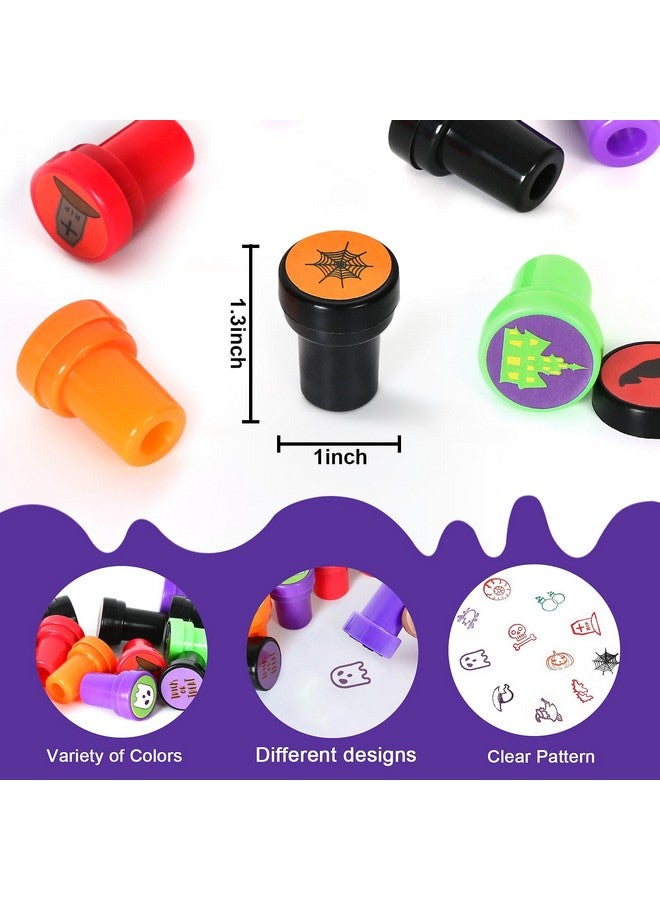 Childom Halloween Stamps For Kids, 50 Pcs Halloween Decorations Stamps Goodie Bag Fillers, Halloween Toys Bulk For Treat Bags Party Favors For Kids, Halloween Party Favors For Goody Bag, Children, Candy Bag - Image 3