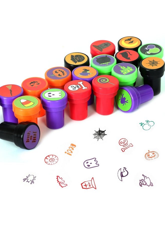 Childom Halloween Stamps For Kids, 50 Pcs Halloween Decorations Stamps Goodie Bag Fillers, Halloween Toys Bulk For Treat Bags Party Favors For Kids, Halloween Party Favors For Goody Bag, Children, Candy Bag - Image 4