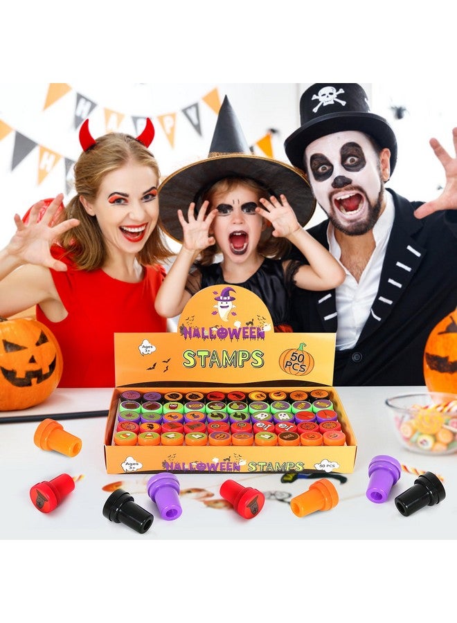 Childom Halloween Stamps For Kids, 50 Pcs Halloween Decorations Stamps Goodie Bag Fillers, Halloween Toys Bulk For Treat Bags Party Favors For Kids, Halloween Party Favors For Goody Bag, Children, Candy Bag - Image 5