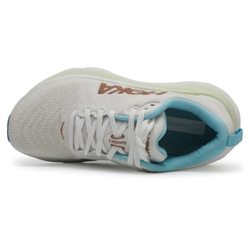 Hoka Women's Gaviota 5 Sneaker, Frost/Rose Gold, 6.5 - Image 3