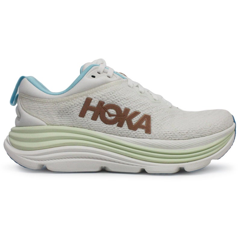 Hoka Women's Gaviota 5 Sneaker, Frost/Rose Gold, 6.5 - Image 5