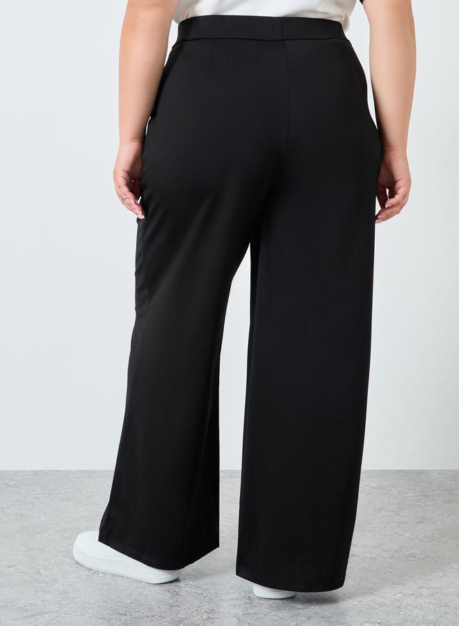 ستايلي بنطال بمقاس كبير وقصة أرجل واسعة - Image 4