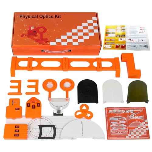 EXBEPE Physics Optics Experiment Set Refraction and Reflection of Light,Convex Lens and Small Hole Imaging Experiment, Three Primary Colors of Light School Optics Learning Educational Science Kits - Image 1