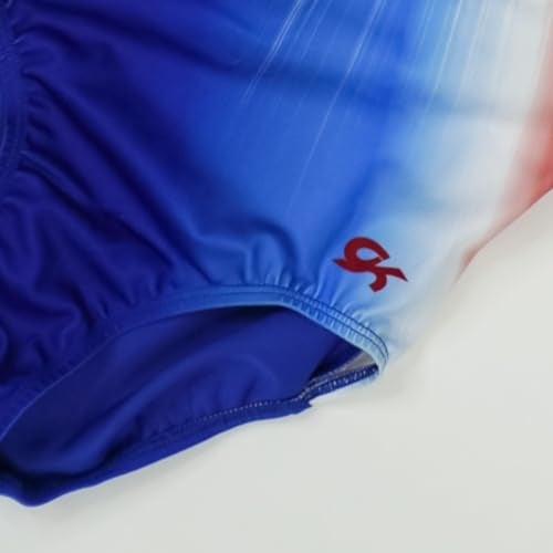 GK Girls Shooting Stars Gymnastics Dance Leotard (AM, Stars & Stripes Flag) - Image 5