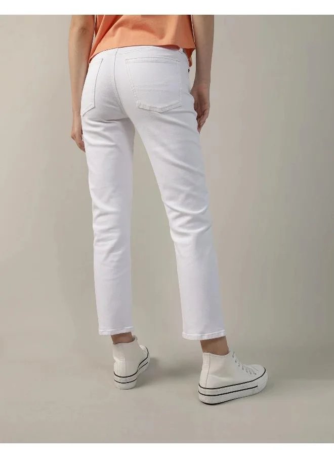 امريكان ايجل AE Stretch Super High-Waisted Ankle Straight Jean