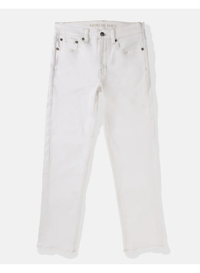 امريكان ايجل AE Stretch Super High-Waisted Ankle Straight Jean