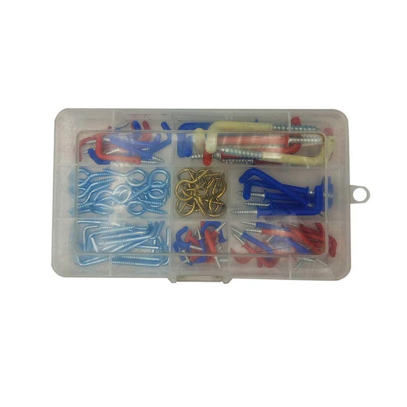 DIY Crafts DIY Crafts Pack of 2 Pcs DIY Crafts Stainless Steel Screw Eye Rings Cup Hooks and Square Hooks8 SizePack of 2 Pcs DIY Crafts  - Image 2