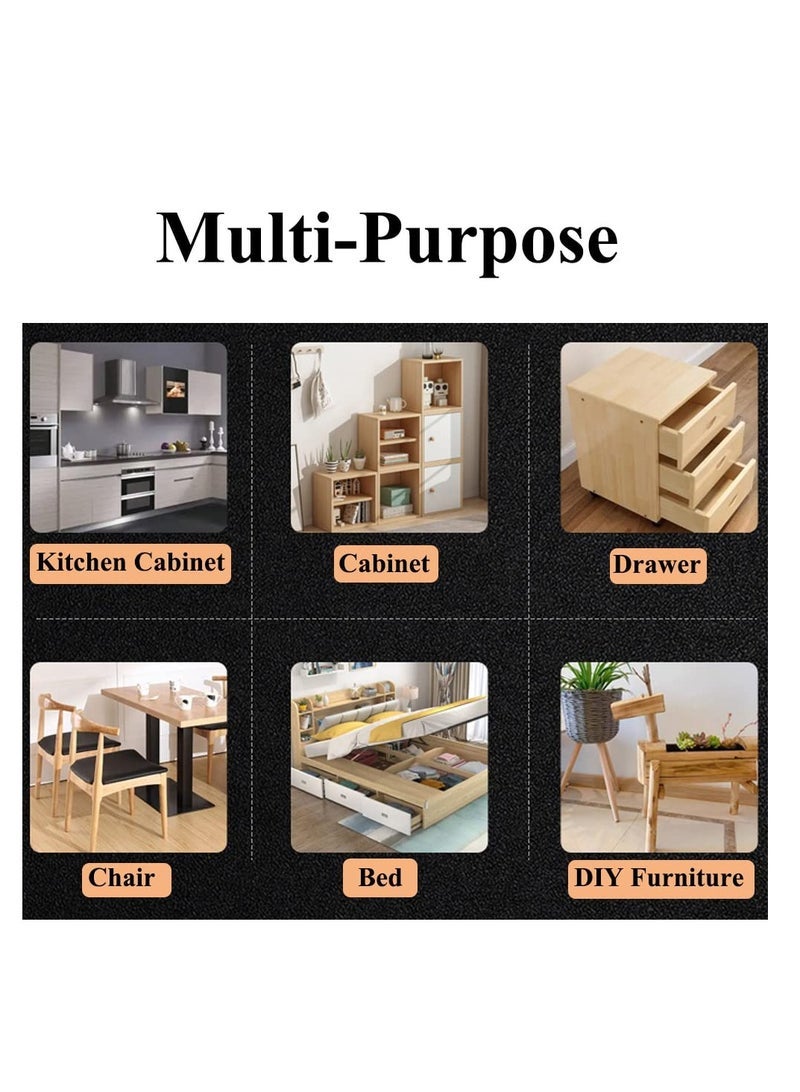 Captaintech Pcs Adjustable L-Shape Corner Brace with Slot, Metal Connector Slidable Slotted Joint Right Angle Bracket Fastener for Wood Chair Bookshelf Board Window Furniture Cabinet DIY - Image 4