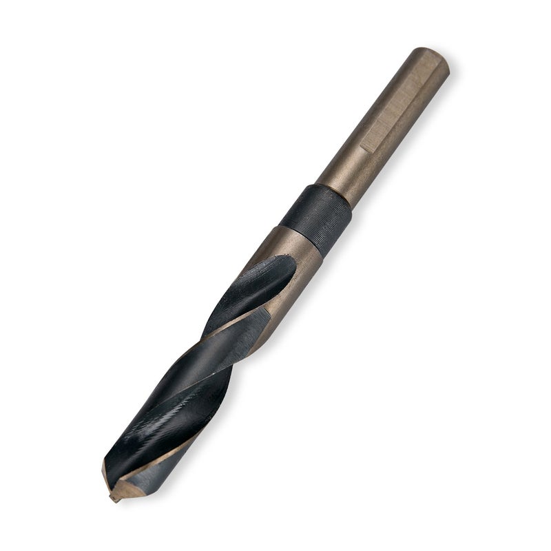 EFFICERE 8-Piece Premium 1/2â€ Reduced Shank Silver and Deming Large Drill Bit Set in Aluminum Carry Case, M2 High Speed Steel, 135-Degree Split Point | SAE Inch Size 9/16â€ - 1â€ by 1/16th Increment - Image 5