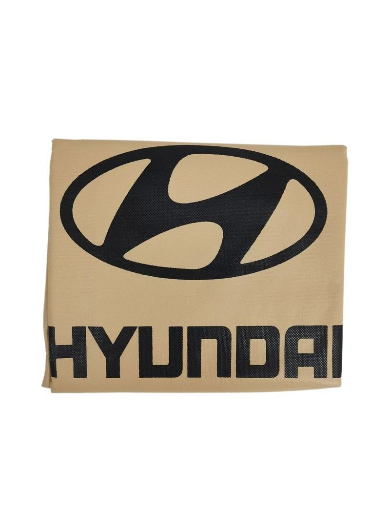 HYUNDAI High Quality Car Seat Cover Universal Car Seat Dust Dirt Protection Cover, Extra Protection For Your Seat 2 Pcs Set, Beige - Image 5