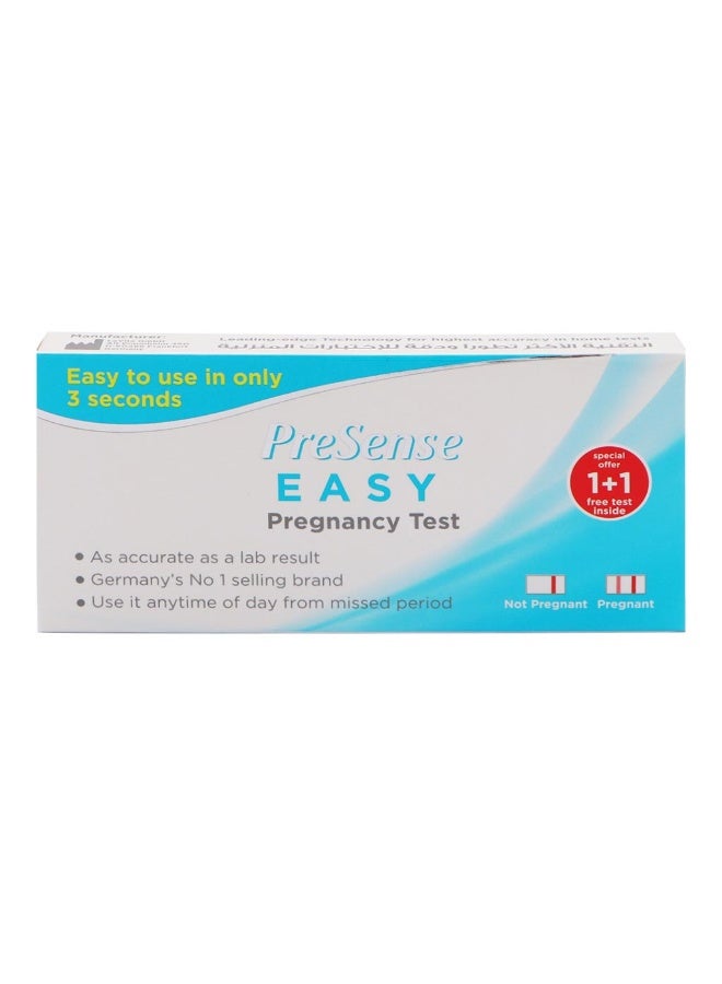 Presense Easy Pregnancy Test Strip, Promo Pack of 1+1
