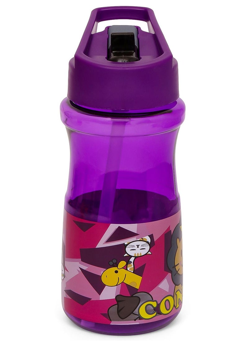 Eazy Kids Water Bottle 500ml wt Straw - Purple