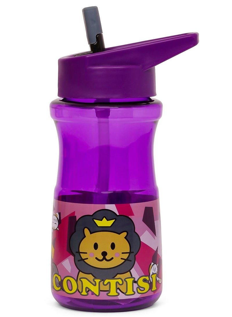 Eazy Kids Water Bottle 500ml wt Straw - Purple