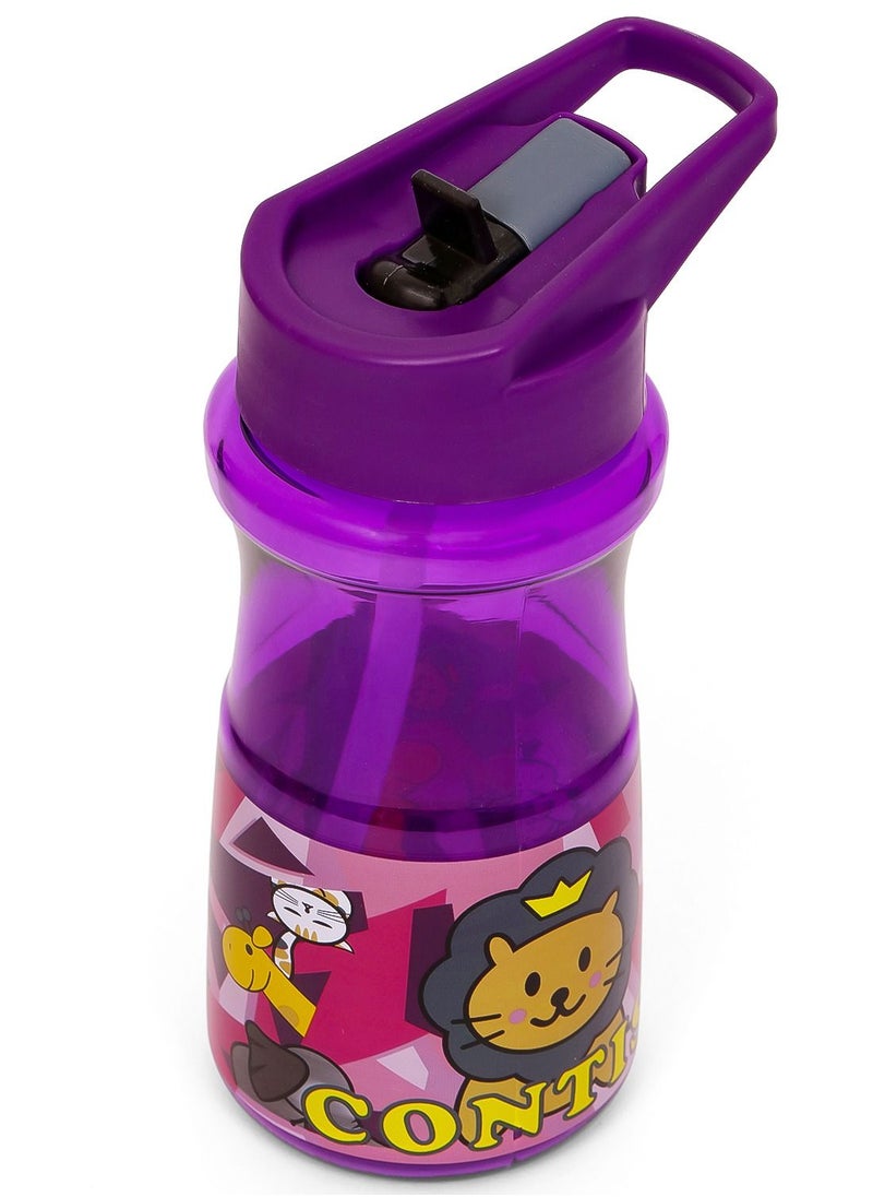 Eazy Kids Water Bottle 500ml wt Straw - Purple