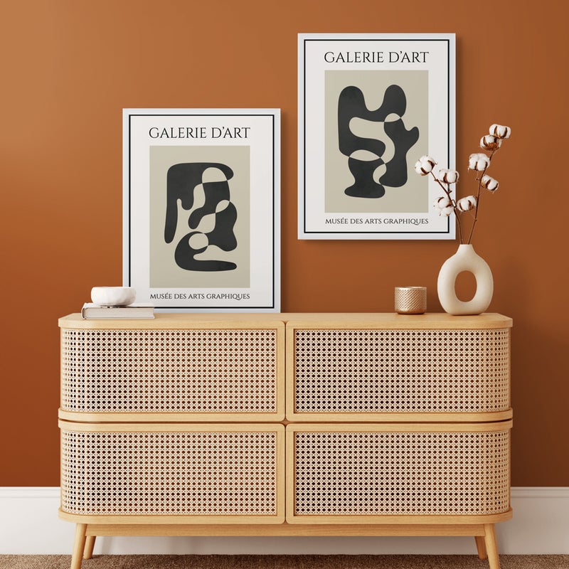 Art Decor Framed Fine Art Portrait Print of Modern Abstract Wall Art Contemporary Artwork Minimal Abstract Prints Wall Décor for Living Room Bedroom Office Studio Home Décor - and Gifting - Image 2