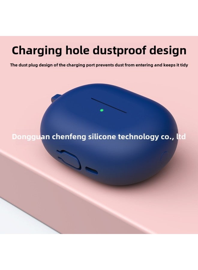 For Huawei Freebuds Pro3 Wireless Bluetooth Headset Protective Case Soft Silicone Pro3 Headset Case Solid Color-Color:Matcha Color + Hook + Single Opp-Model:Huawei Freebuds Pro3/pro4 Protective Case - Image 3