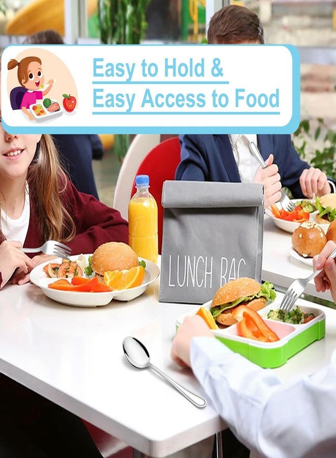 E-far 10-Piece Toddler Utensils, Kid Stainless Steel Silverware Set, Children Safe Forks and Spoons Set for Self Feeding, Healthy & Non-Toxic, Mirror Polished & Easy to Clean - Image 5