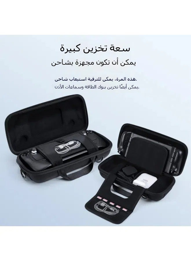 steamdeck storage bag handheld hard bag portable anti-fall charger power box full set of accessories - Image 3