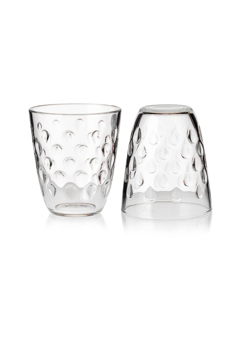 دانيا طقم كاسات زجاج متعددة الاستخدامات مكون من 6 قطع شفاف - Image 2