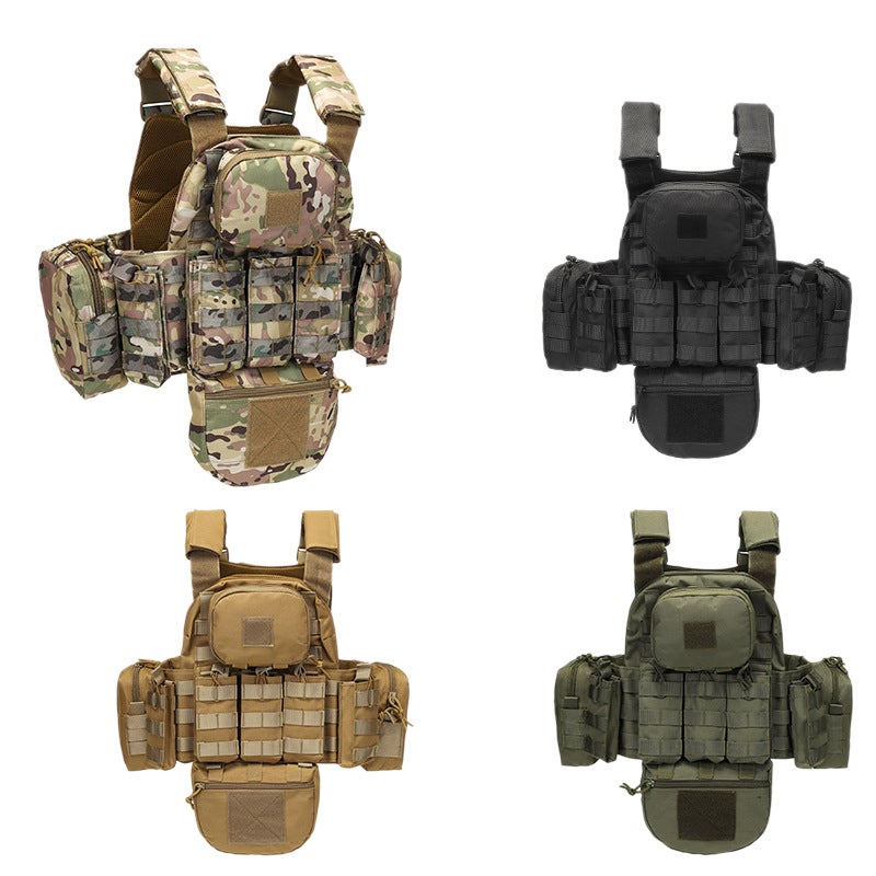 Camouflage Multi-Functional Tactical Vest Waterproof Oxford Outdoor Vest for Men and Women - Image 5