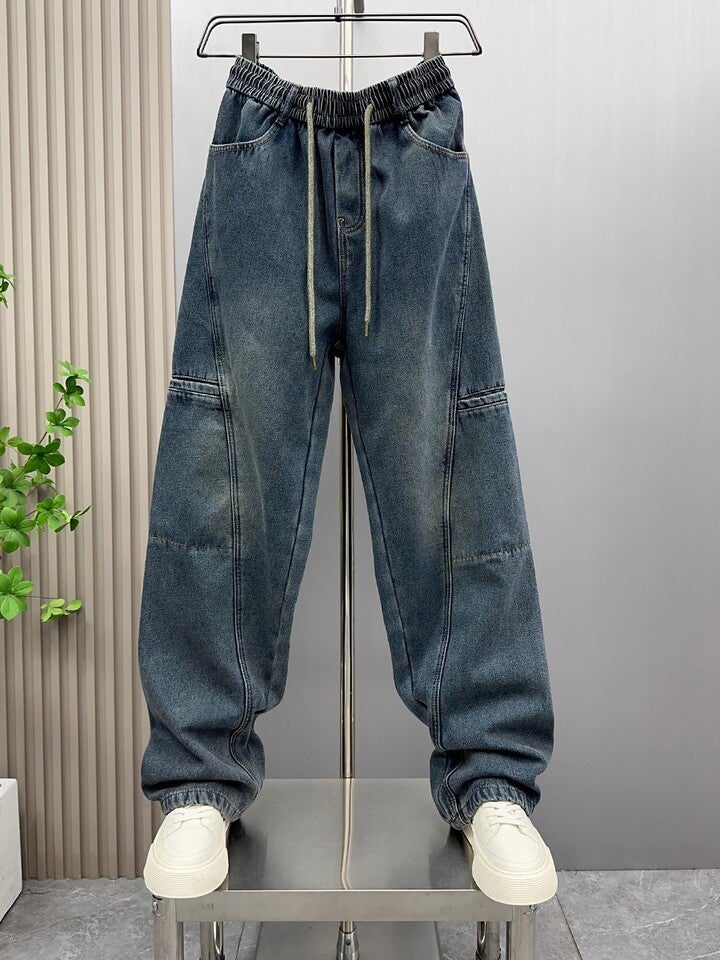 Unisex Casual Daily Denim Jeans - Image 2