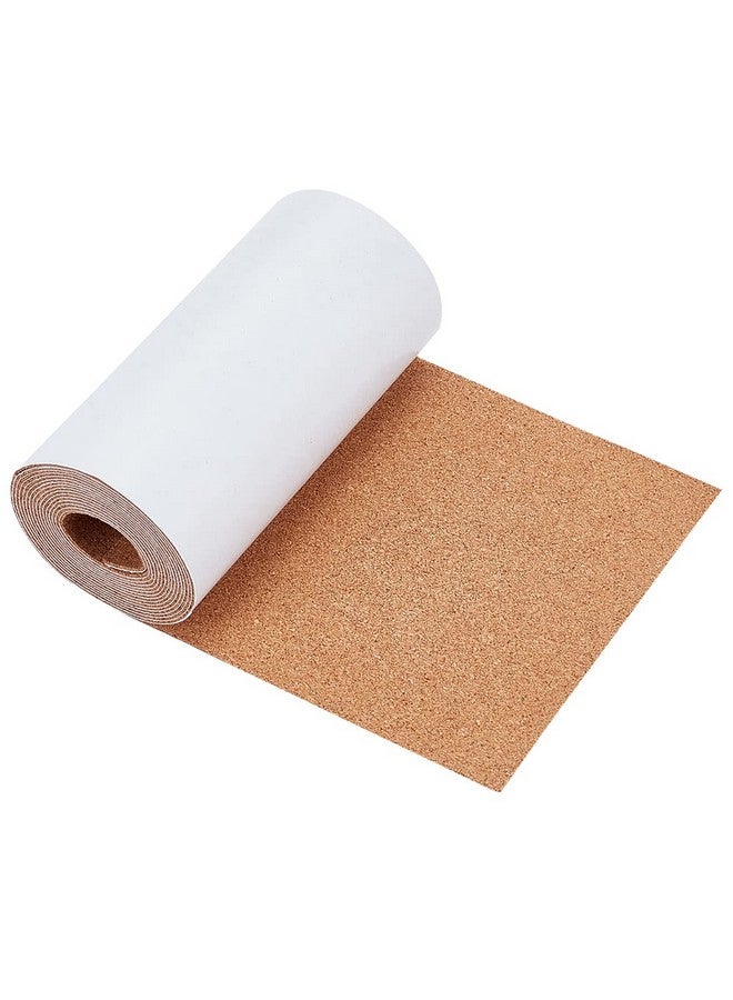 BENECREAT 98.4X5.9Inch Self-Adhesive Cork Roll, 1 Mm Thick Cork Mat With Strong Adhesive-Backed For Wall Decoration, Party And Diy Crafts - Image 1